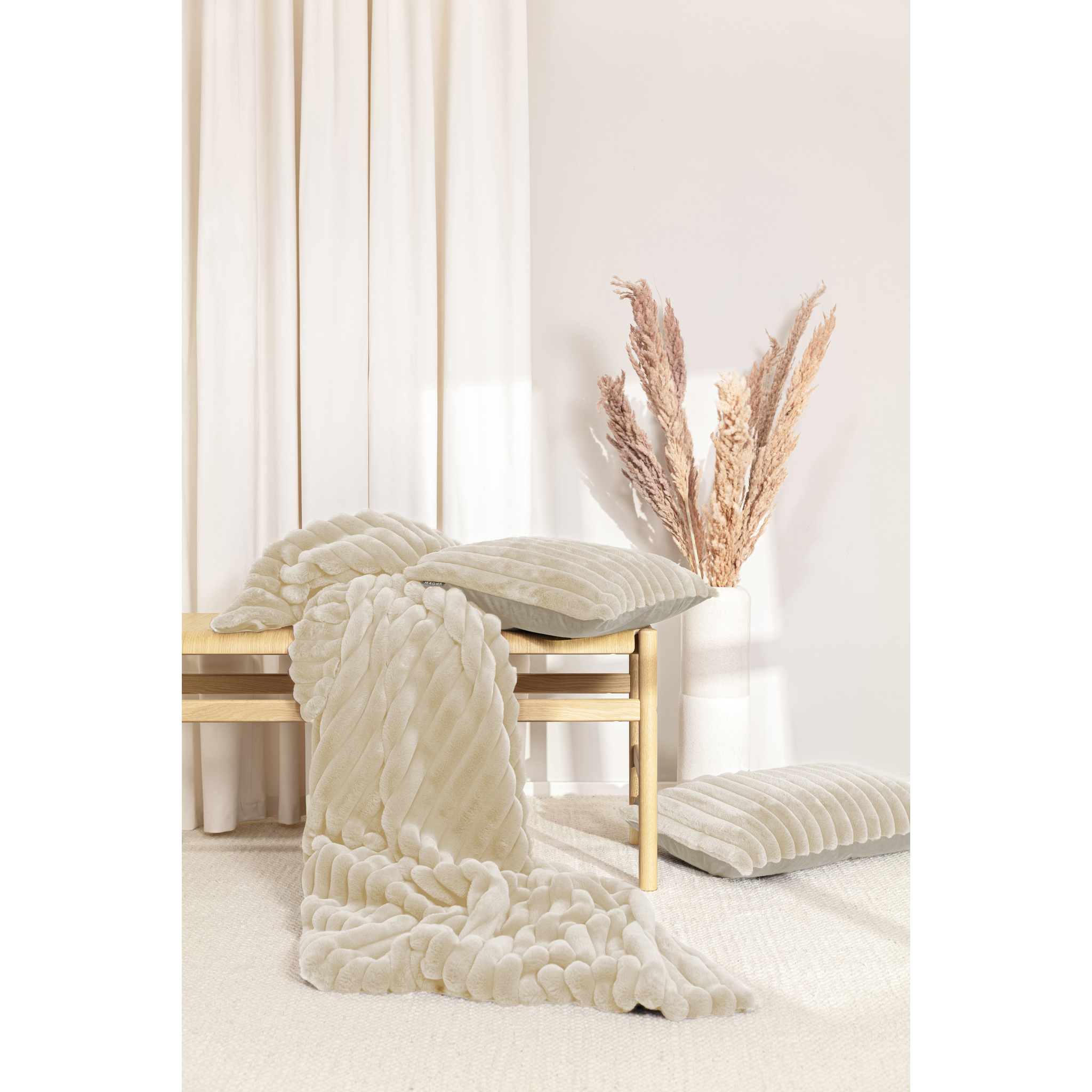 Plaid Raya 140x200 natur