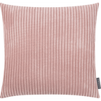 Magma Shara Kissenhülle in Rosa mit Cord-Struktur und vertikalen Rippen, 50x50 cm