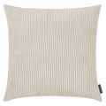 Magma Shara Kissenhülle in Beige mit Cord-Struktur, quadratisches Dekokissen für Sofa und Wohnzimmer