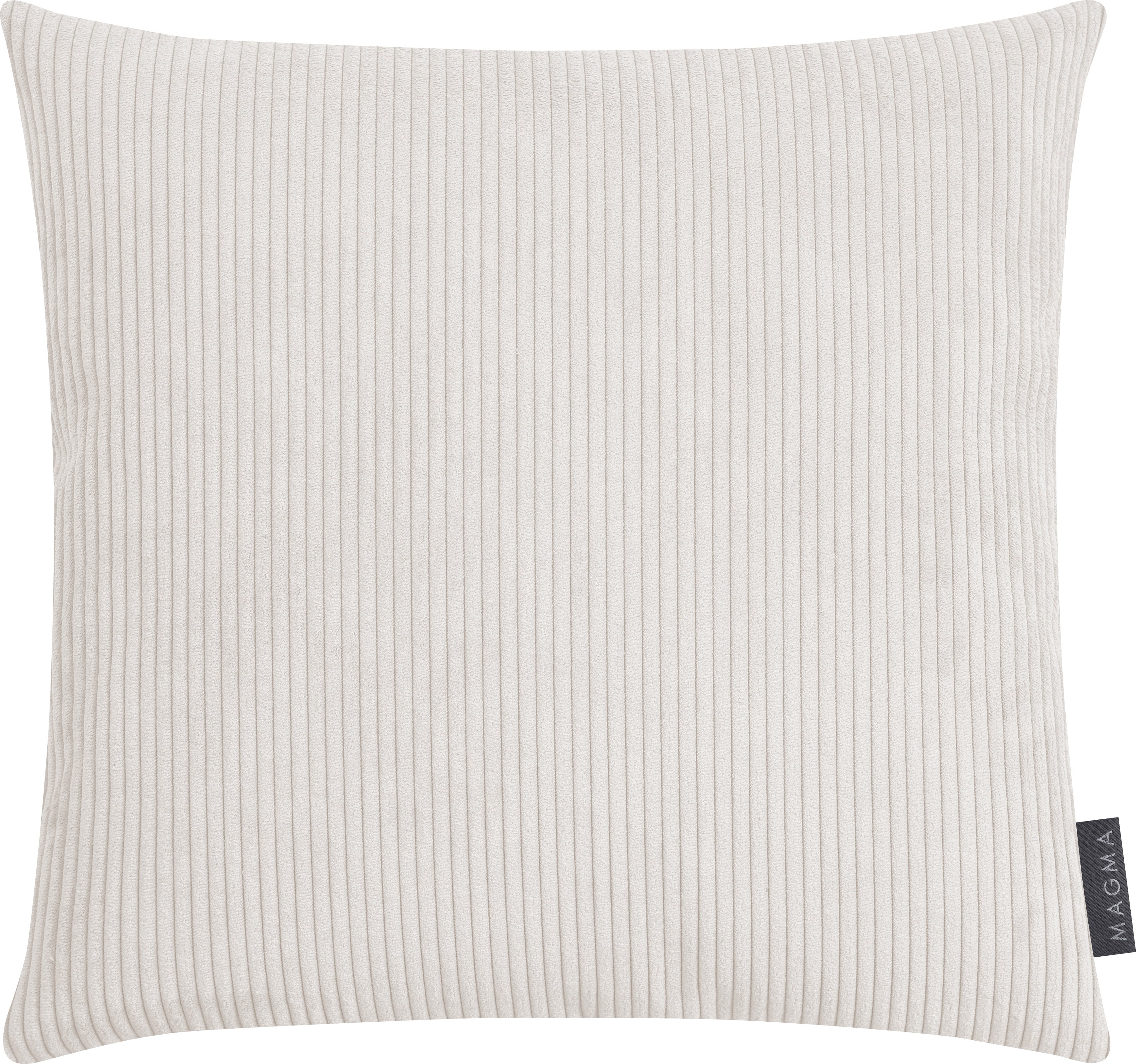 Coussin Inga 40x40 en velours côtelé naturel avec rembourrage de qualité supérieure