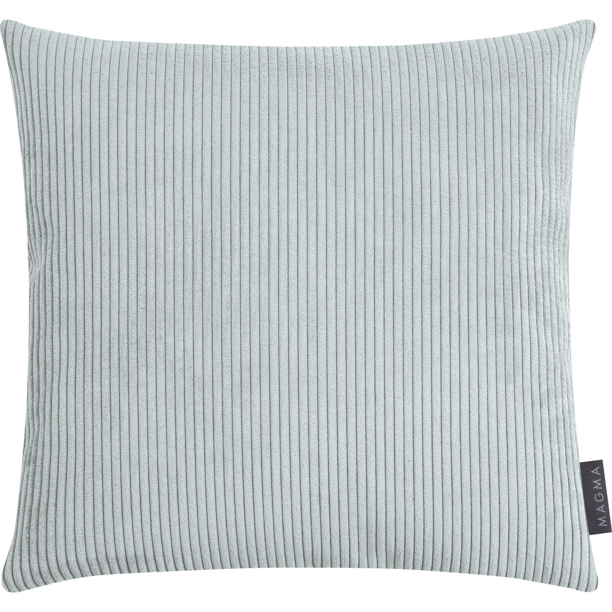 Coussin Inga 40x40 en velours côtelé menthe avec garniture de qualité supérieure