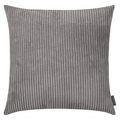Magma Kissenhülle Shara in Grau mit Cord-Struktur, 45x45 cm, weicher Samtstoff mit feinen Rippen