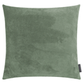 Magma Kissen Bamboo 50x50cm in Grün – weiches Velourskissen in zartem Salbeigrün