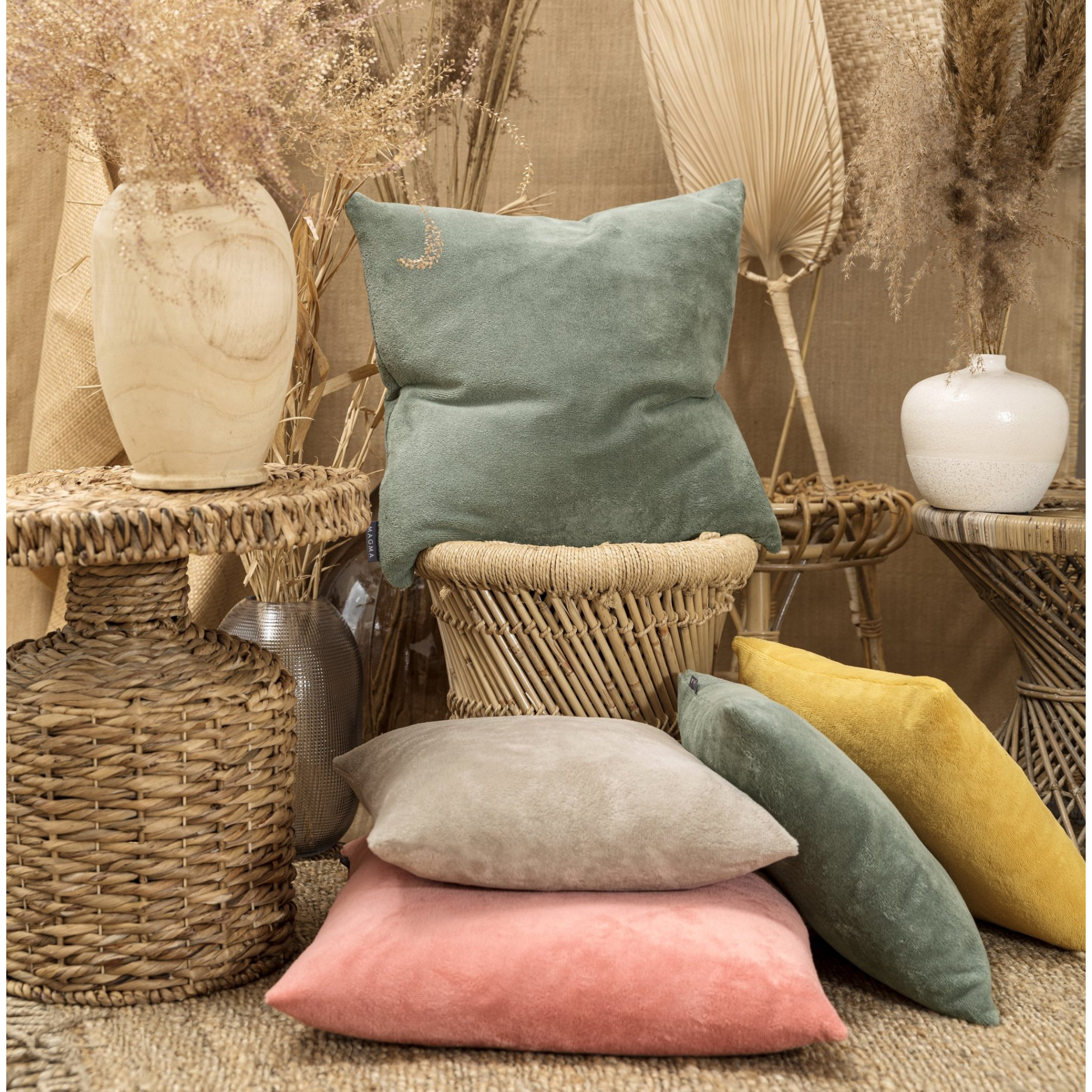 Coussin en bambou 50x50