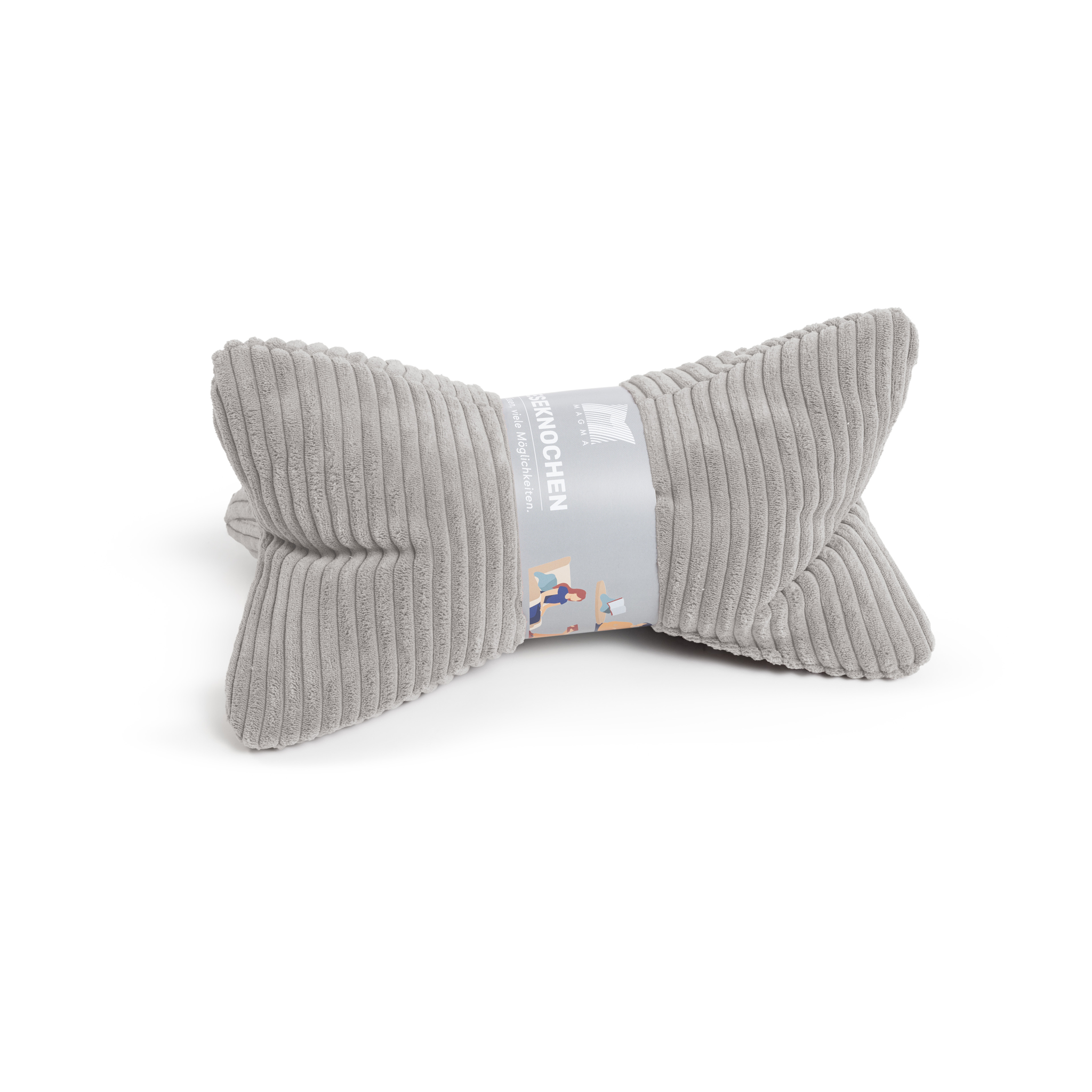 Coussin de lecture gris Shara