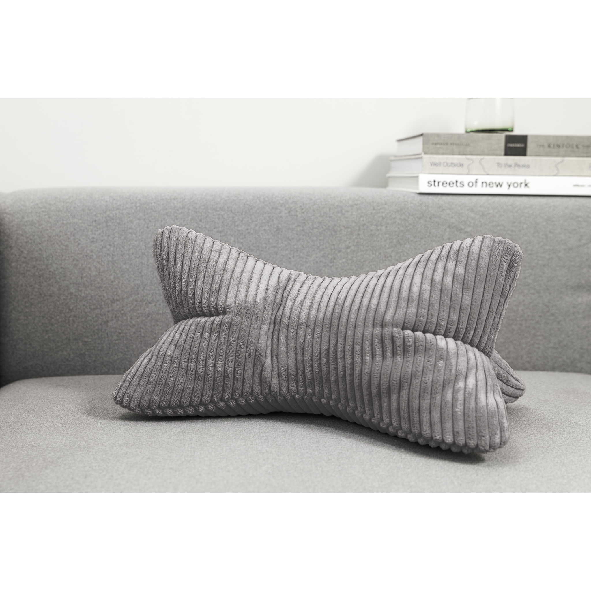 Coussin de lecture Shara, anthracite