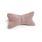 Magma Shara Leseknochen-Kissen in Rosa aus Cord-Stoff, ergonomisches Nackenkissen für bequemes Lesen