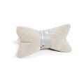 Magma Shara Leseknochen-Kissen in Beige mit Cord-Bezug, ergonomisches Nackenkissen für optimalen Lesekomfort
