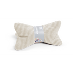 Magma Shara Leseknochen-Kissen in Beige mit Cord-Bezug, ergonomisches Nackenkissen für optimalen Lesekomfort
