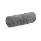 Magma Shara Nackenrolle in Grau mit Cord-Struktur, zylindrische Kissenrolle für Sofa und Bett