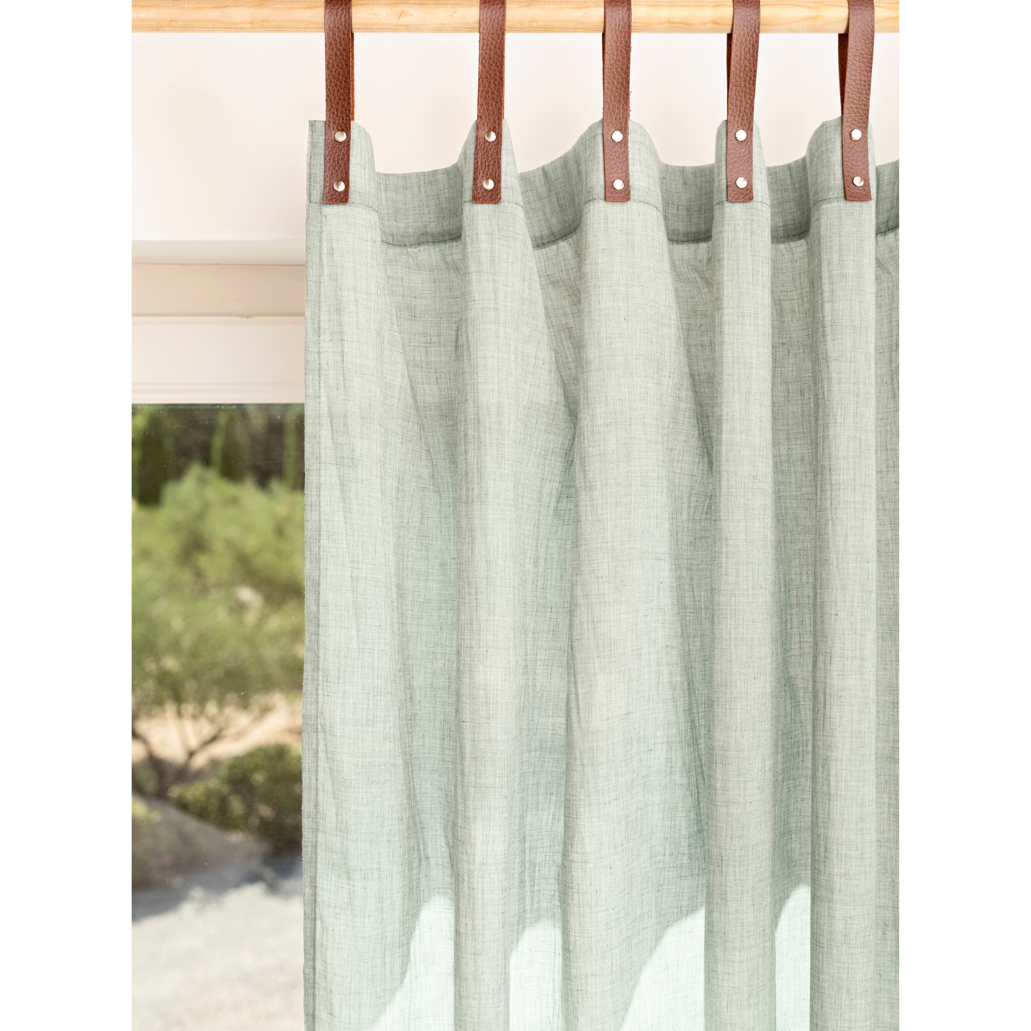 Rideau à boucles 245x135