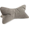 Leseknochen-Kissen Inga in Grau aus Cordstoff – ergonomisches Nackenkissen für entspanntes Lesen