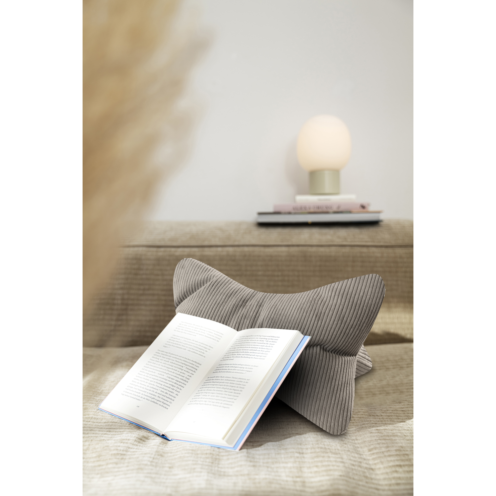 Os de lecture Inga 42x22 cordon gris