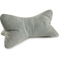 Nackenrolle Inga von Magma in Grau aus Cord-Stoff, ergonomisch geformtes Lesekissen für optimale Unterstützung