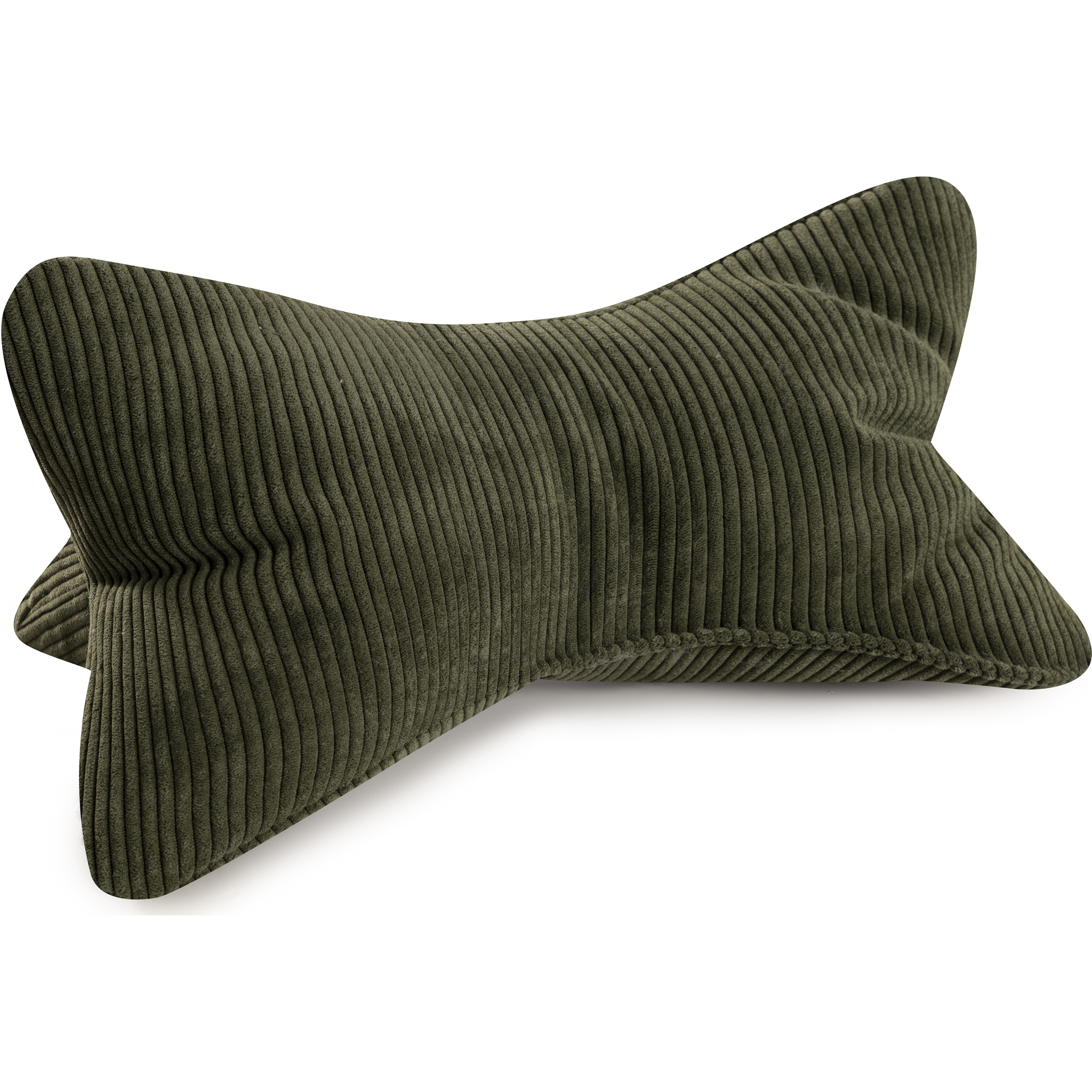 Coussin de lecture Inga 42x22 Cord vert foncé