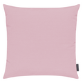 Magma Fino 2 Kissenhülle in zartem Rosa, einfarbiges Leinenlook-Textil, quadratisches Dekokissen