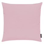 Magma Fino 2 Kissenhülle in zartem Rosa, einfarbiges Leinenlook-Textil, quadratisches Dekokissen