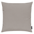 Magma Fino 2 Dekokissen in hellem Grau-Beige, schlicht und modern, quadratische Form mit Leinenstoff-Optik