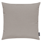 Magma Fino 2 Dekokissen in hellem Grau-Beige, schlicht und modern, quadratische Form mit Leinenstoff-Optik