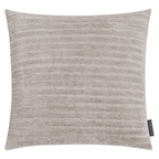 Magma Stripy Dekokissen in Hellgrau/Taupe mit strukturierter Streifenoptik, 50x50 cm