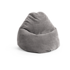 Magma Shara Sitzsack in Grau aus Cord-Stoff, gemütlicher Lounge-Sessel für Wohnzimmer