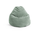 Magma Shara Sitzsack in mintgrünem Cord-Stoff, ergonomische Tropfenform, bequemer Lounge-Sessel