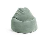Magma Shara Sitzsack in mintgrünem Cord-Stoff, ergonomische Tropfenform, bequemer Lounge-Sessel
