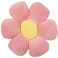 Magma Blumenkissen Minnie in Rosa mit gelbem Zentrum aus Cord-Stoff, dekoratives Kissen in Blumenform