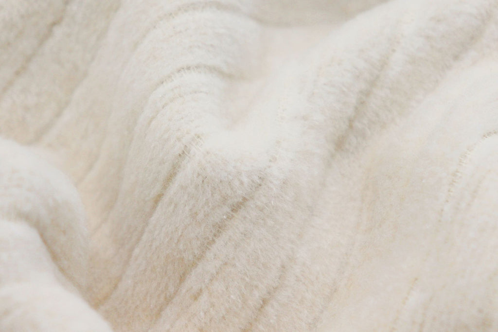 Couverture douce et moelleuse beige