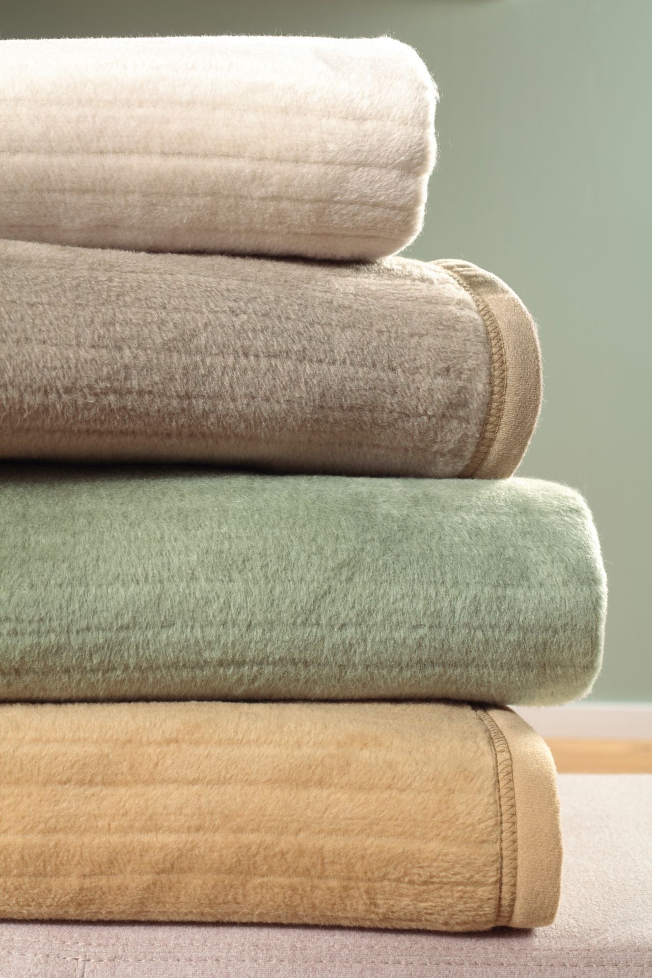 Couverture douce et moelleuse beige