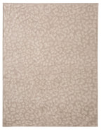 Biederlack Kuscheldecke "Feel Leo" in Beige mit zartem Leopardenmuster, weiche Fleece-Decke in Sandtönen