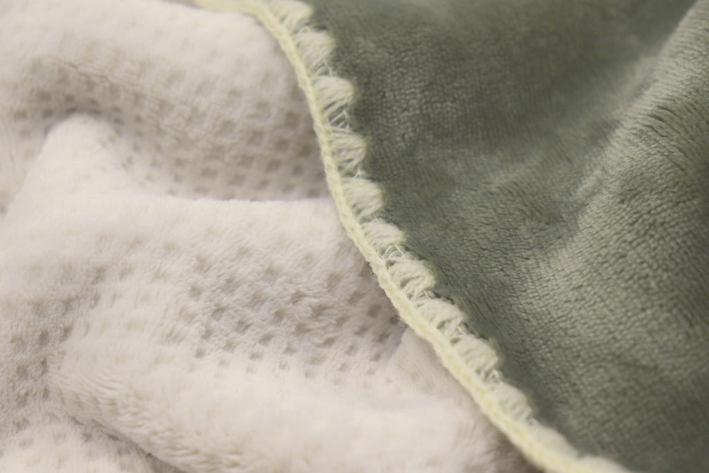 Couverture douce et moelleuse verte - confortable