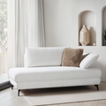 Restyl Wesley Bettsofa Einzelliege weiß - modernes Designersofa mit Schlaffunktion