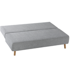Restyl Bettsofa Flip - modernes Schlafsofa mit Holzbeinen in Grau