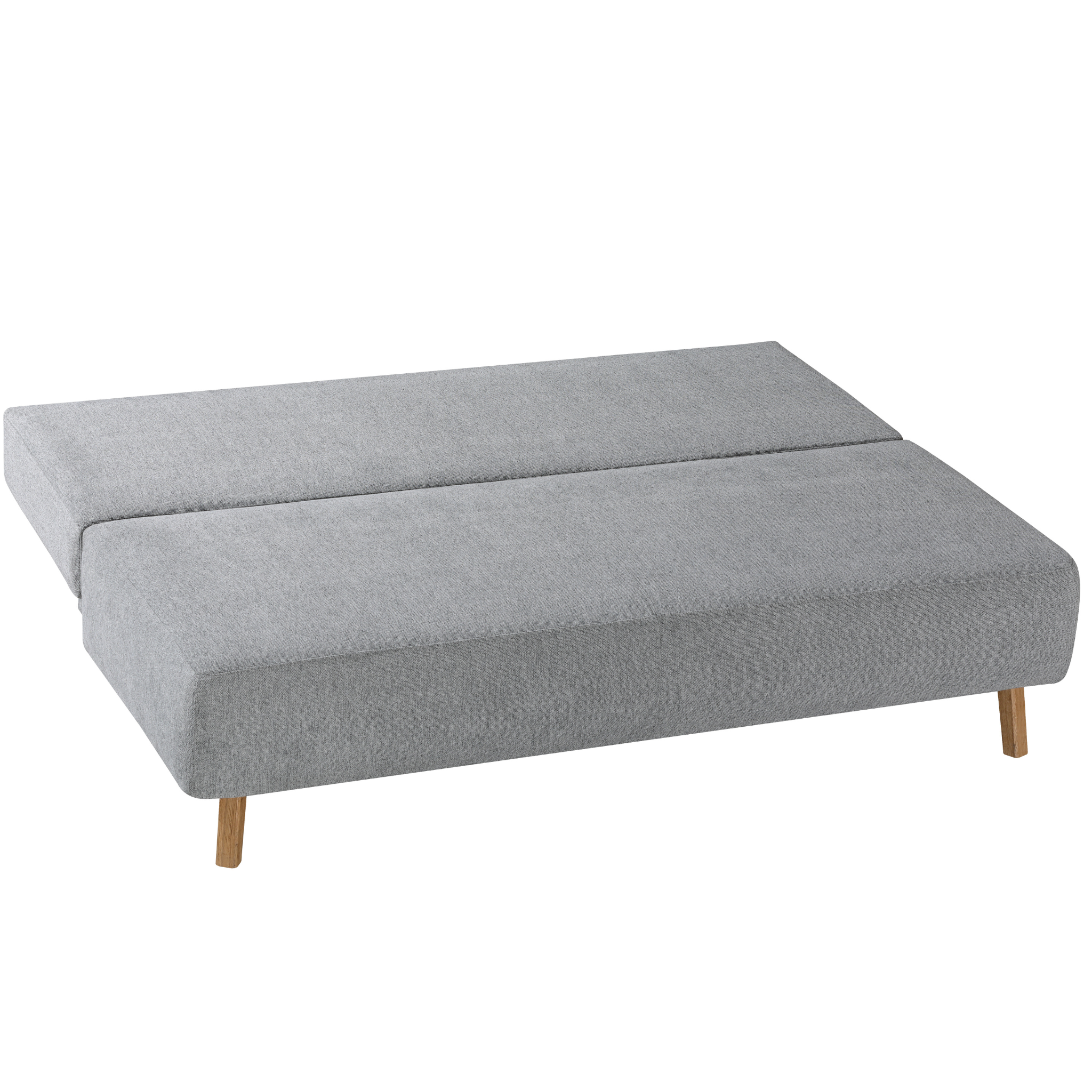 Restyl Bettsofa Flip - modernes Schlafsofa mit Holzbeinen in Grau