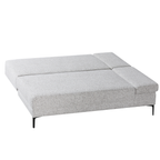 Restyl Bettsofa Tundra mit Armlehn rechts in Grau - modernes Schlafsofa mit Metallfüßen