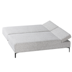 Restyl Bettsofa Tundra mit 1 Armlehne rechts in Grau - modernes Schlafsofa
