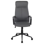 Grauer Bürostuhl Conrad von DuoCollection - Ergonomischer Cheffstuhl mit Armlehnen und Rollen