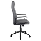 Duocollection Cheffssessel Conrad Anthrazit - ergonomischer Bürostuhl mit Armlehnen und Rollen