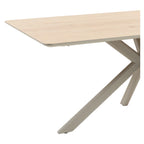 Esstisch Livia 180cm - Moderner Dining Table mit Holzplatte und Metallgestell