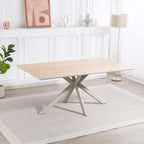 Esstisch Livia 180cm Massivholz mit Kreuzbein - moderner Designertisch für Ihr Esszimmer