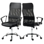 Duocollection Chefsessel Regensburg schwarz - ergonomischer Bürostuhl mit Netzrückenlehne und Rollen