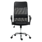 Chefsessel Regensburg Schwarz - Ergonomischer Bürostuhl mit Netzbespannung und Wippmechanik