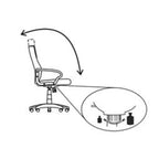 Ergonomischer Chefsessel Regensburg in Schwarz mit Wippmechanik und Fußstütze