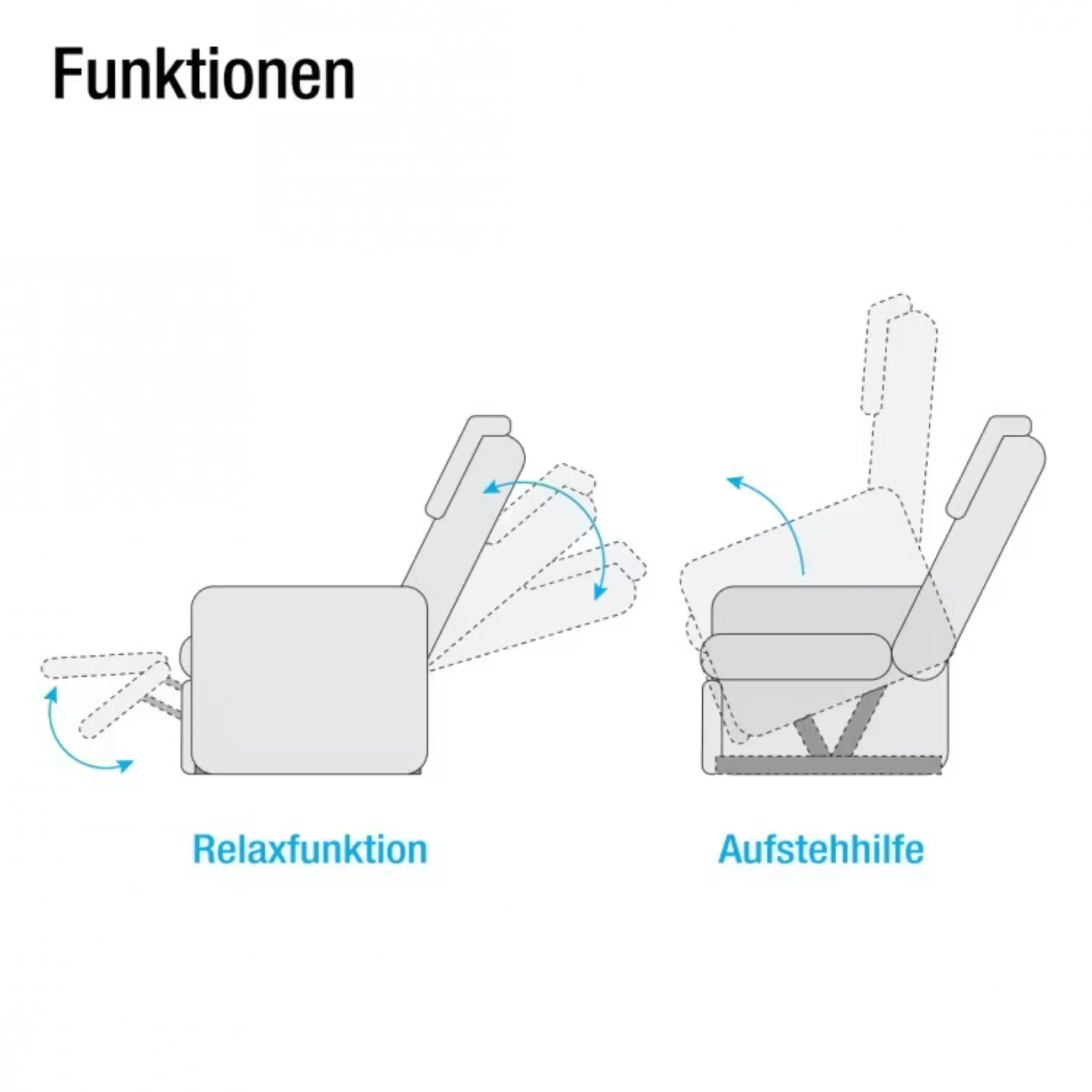 TV-Sessel mit motorischer Verstellung
