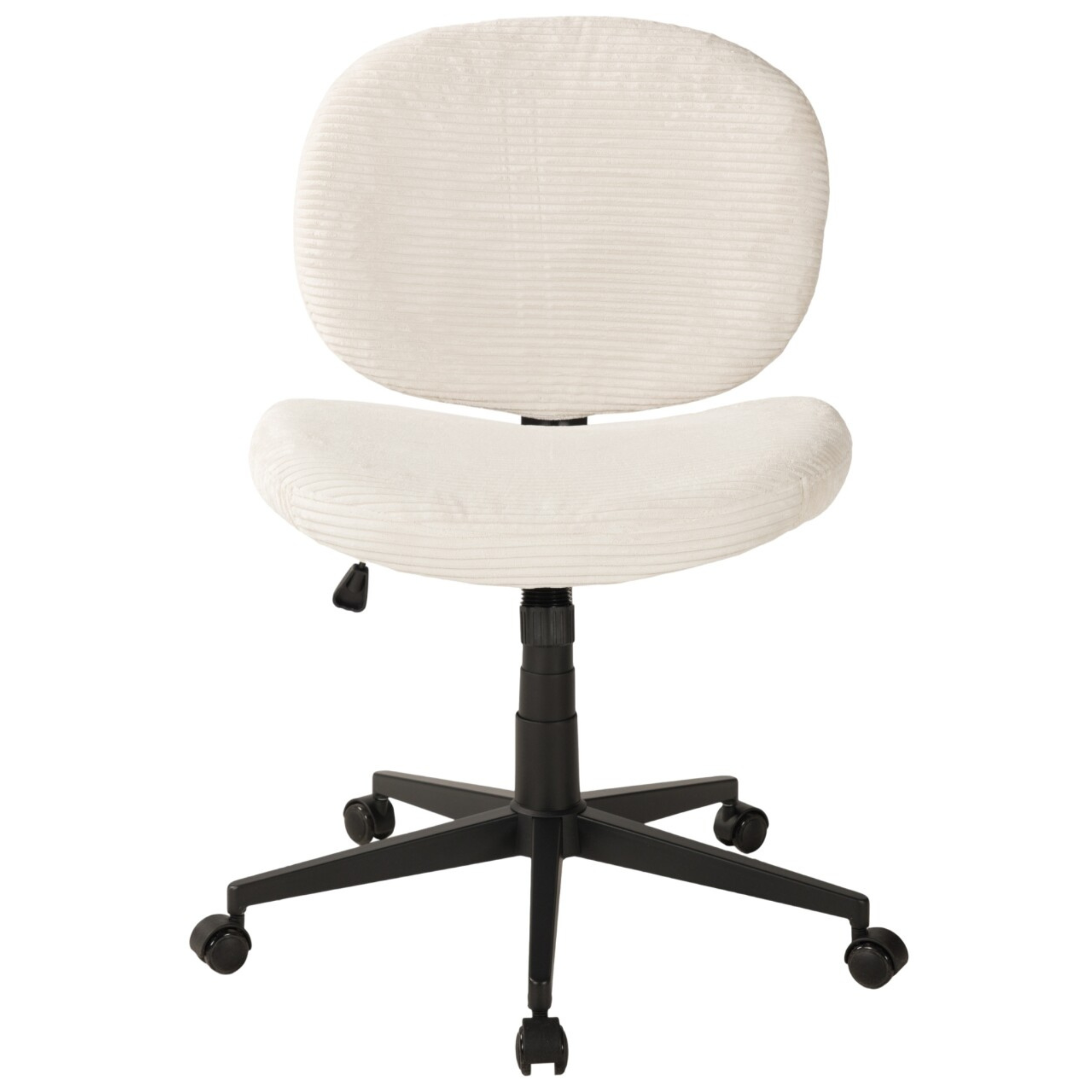 Bürodrehstuhl in Cordbezug creme