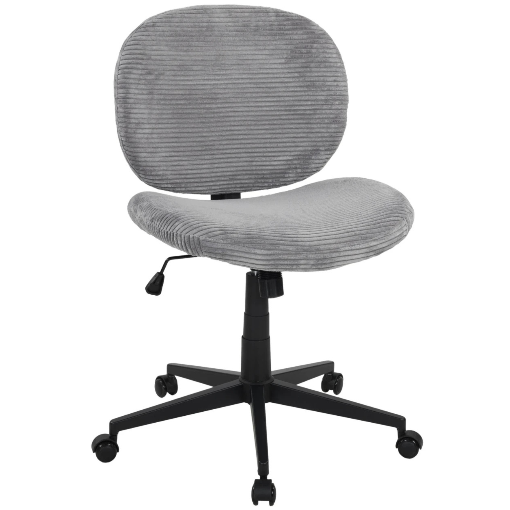 Bürodrehstuhl in Cordbezug grau