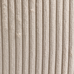 Nahaufnahme Kordstoff Beige – Relaxsessel Porto Duo Collection, weiche Rippenstruktur in Creme/Taupe