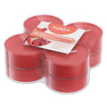 Bolsius Duftteelicht 8er-Set Granatapfel True Scents, rote Teelichter in transparenter Verpackung, 8h Brenndauer