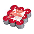 Bolsius True Scents Duft-Teelichter 18er-Set Granatapfel, rote Wachslichter in Aluschalen, 4h Brenndauer